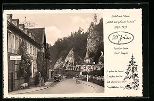 Bild des Verkufers fr Ansichtskarte Rbeland /Harz, 50 Jahre Hotel zur grnen Tanne von Carl Pieper 1889-1939 zum Verkauf von Bartko-Reher