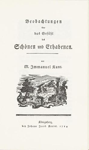 Seller image for Kant, I: Beobachtungen ber das Gefhl des Schnen for sale by AHA-BUCH GmbH