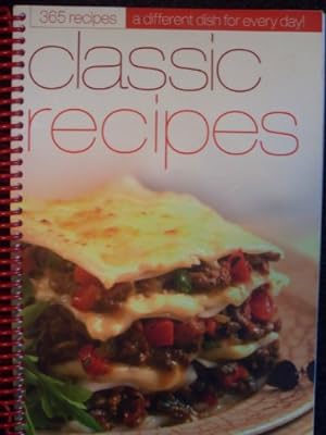 Imagen del vendedor de Classic Recipes - 365 Recipes a la venta por WeBuyBooks
