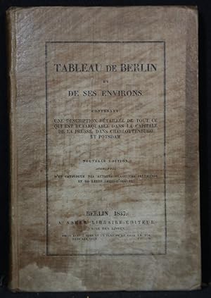 Tableau de Berlin et de ses environs. Nouvelle édition.