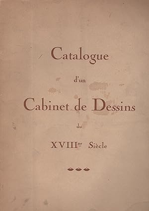 Catalogue d'un cabinet de dessins du XVIIIè siècle. Chez Férault antiquaire.