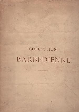 Catalogue de tableaux aquarelles & dessins modernes ? composant la collection de M. Barbédienne