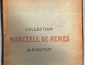 Bild des Verkufers fr Catalogue des tableaux anciens, oeuvres capitales de Greco, Goya, Rembrandt ? composant la collection de M. Marczell de Nemes de Budapest zum Verkauf von Librairie Seigneur