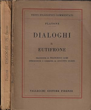 Bild des Verkufers fr Dialoghi II-IV zum Verkauf von Biblioteca di Babele
