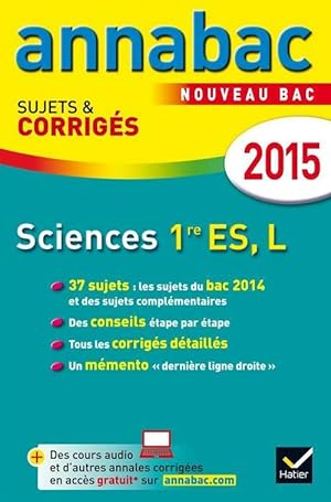 Sciences 1 res ES, L : Sujets & corrig s 2015 - H l ne Herv 