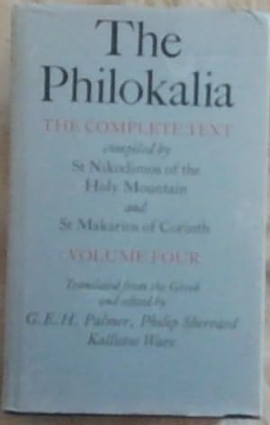 Immagine del venditore per The Philokalia: The Complete Text (Vol. 4 Only) venduto da Chapter 1