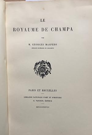Seller image for Le royaume de Champa. for sale by les routes du globe