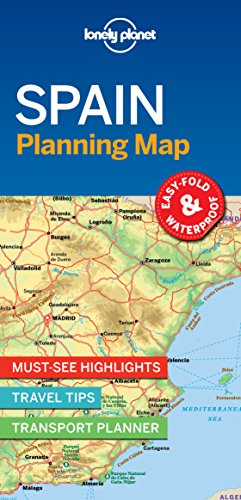 Seller image for Lonely Planet Spain Planning Map by Lonely Planet [Map ] for sale by booksXpress