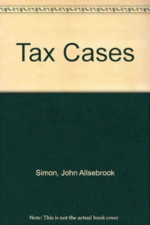 Imagen del vendedor de Tax Cases a la venta por WeBuyBooks