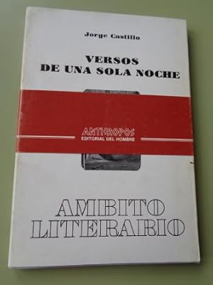 Seller image for Versos de una sola noche for sale by GALLAECIA LIBROS