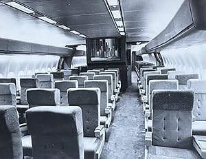 1970s Glossy Black and White Photo of a Lufthansa Boeing DC 10Ê Interior