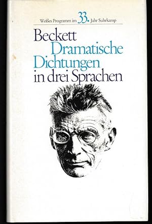 Dramatische Dichtungen in drei Sprachen. Weißes Programm im 33. Jahr Suhrkamp.