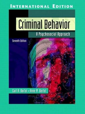 Bild des Verkufers fr Criminal Behavior: A Psychosocial Approach: International Edition zum Verkauf von WeBuyBooks