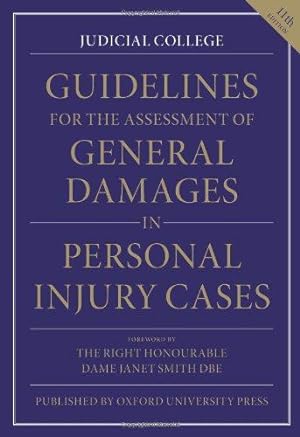 Immagine del venditore per Guidelines for the Assessment of General Damages in Personal Injury Cases venduto da WeBuyBooks