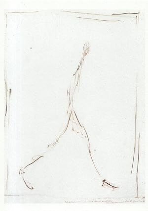 Seller image for Alberto Giacometti Man Walking French 1976 Painting Postcard for sale by Postcard Finder