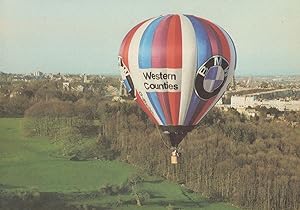 Bild des Verkufers fr BMW Car Hot Air Balloon Western Counties Bristol Advertising Postcard zum Verkauf von Postcard Finder