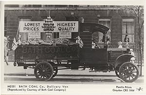 Bath Coal Factory Merchants Somerset Old Truck Van Postcard
