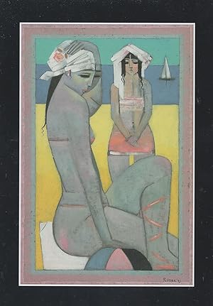 Seller image for Sea Sirens Endre Roder Sexy Women Sailing Boat Art Deco Painting Postcard for sale by Postcard Finder