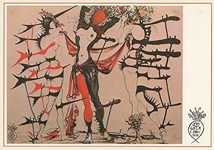 Image du vendeur pour Salvador Dali Femmes Fleurs in WW2 Erotic Painting Postcard mis en vente par Postcard Finder