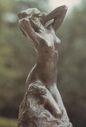 Auguste Rodin Kneeling Victorian Risque Sculpture Statue Postcard