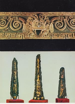 Antique Water Spout Greek Bronze Daggers 2x Greece Postcard s