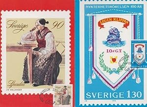 Imagen del vendedor de Swedish Christmas Xmas Stamps 2x Sweden First Day Cover Stamp Postcard a la venta por Postcard Finder