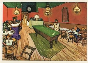 Seller image for Van Gogh Cafe in Arles At Night Interior Rare Painting Postcard for sale by Postcard Finder