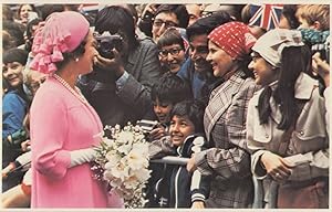 Queen Elizabeth II On Jubilee Walkabout Postcard
