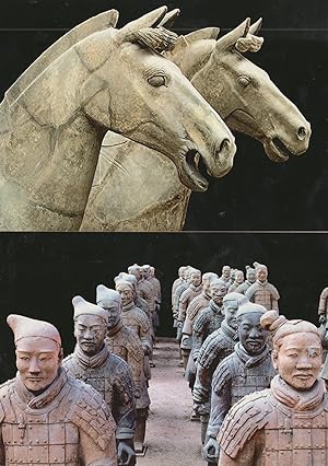 Charlot Horses 2x Qin Dynasty Warriors Terracotta 2x Postcard s