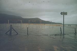 Arran Swinging Pool Brodick Scotland Flooding Disaster Postcard