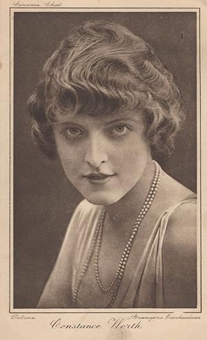 Constance Worth Silent Film Star Old PB Postcard