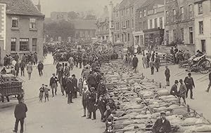 Faringdon Sheep Meat Market Oxford Real Photo Postcard