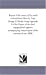 Immagine del venditore per Report of the survey of the north end northwest lakes: by Capt. George G. Meade, being Appendix I of the Report of the chief topographical engineer, . Annual report of the secretary of war, 1858. [Soft Cover ] venduto da booksXpress