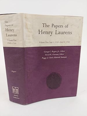 Bild des Verkufers fr THE PAPERS OF HENRY LAURENS VOLUME FIVE: SEPT. 1, 1765-JULY 31, 1768 zum Verkauf von Second Story Books, ABAA