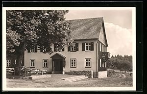 Bild des Verkufers fr Ansichtskarte Oepfershausen, Berggasthof u. Pension Amnenhof auf dem Hahnberg zum Verkauf von Bartko-Reher