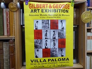 Imagen del vendedor de Affiche originale "Art Exhibition GILBERT & GEORGE" Monaco, 14 Juin - 02 Novembre 2014. a la venta por Tir  Part