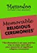 Imagen del vendedor de Memodoo Memorable Religious Ceremonies [Soft Cover ] a la venta por booksXpress