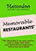 Imagen del vendedor de Memodoo Memorable Restaurants [Soft Cover ] a la venta por booksXpress