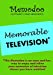 Imagen del vendedor de Memodoo Memorable Television [Soft Cover ] a la venta por booksXpress