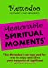 Imagen del vendedor de Memodoo Memorable Spiritual Moments [Soft Cover ] a la venta por booksXpress
