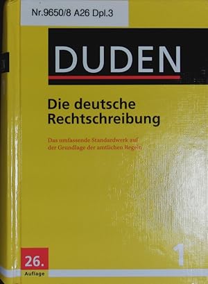 Bild des Verkufers fr Duden. Die deutsche Rechtschreibung. zum Verkauf von Antiquariat Bookfarm