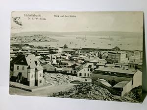 Lüderitzbucht. D. - S.- W. - Afrika. Alte Ansichtskarte / Postkarte s/w. gel. um 1910. Blick auf ...