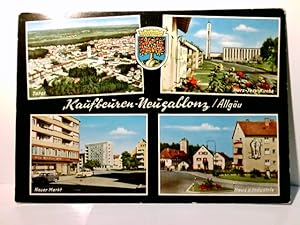 Kaufbeuren - Neugablonz. Allgäu. Alte Ansichtskarte / Postkarte farbig, gel. 1970. 4 Ansichten in...