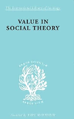 Seller image for Value in Social Theory by Streeten, Paul [Paperback ] for sale by booksXpress