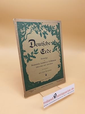 Seller image for Deutsche Erde ; Beitrge zur Kenntnis deutschen Volkstum allerorten und allerzeiten ; 1. Jahrgang, Heft 1 for sale by Roland Antiquariat UG haftungsbeschrnkt