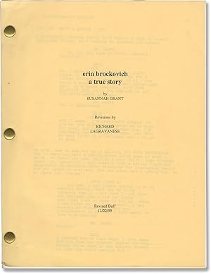 Imagen del vendedor de Erin Brockovich [Erin Brockovich A True Story] (Original screenplay for the 2000 film) a la venta por Royal Books, Inc., ABAA