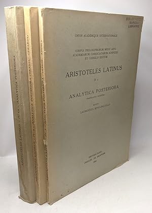 Analytica posteriora : IV.2 (1953) + IV.3 (1954) + IV I-4 2 et 3 editio altera (1968) - Aristotel...