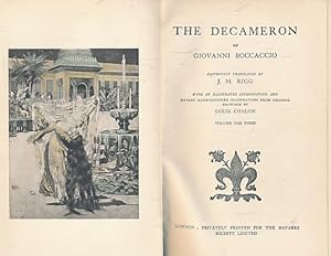 Seller image for The Decameron. Illustrated Navarre edition. Volume I for sale by Barter Books Ltd