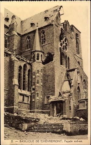 Ansichtskarte / Postkarte Chèvremont Chaudfontaine Wallonien Lüttich, Basilique, Facade sud-est, ...