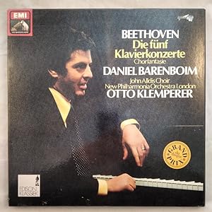 Bild des Verkufers fr Beethoven - Die fnf Klavierkonzerte [4 LPs]. zum Verkauf von KULTur-Antiquariat
